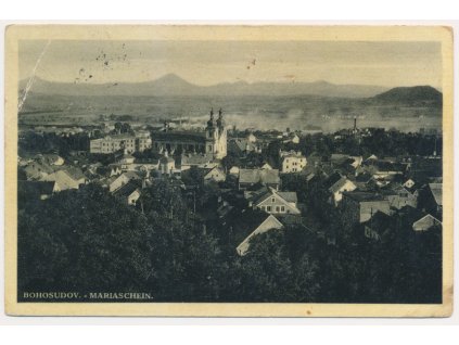 65 - Teplicko, Bohosudov, celkový pohled, ca 1935