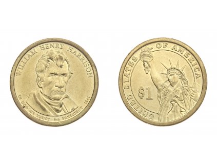 USA, pamětní mince 1 Dolar, 2009 D, William Henry Harrison, stav 1/1...viz autentické foto