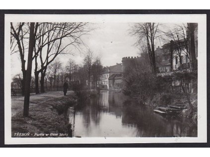 24 - Jindřichohradecko, Třeboň, Partie ze Zlaté Stoky, fototypia Vyškov, cca 1935