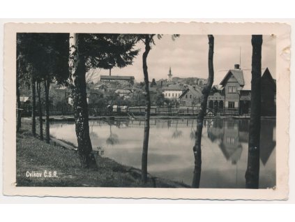 11 - Českolipsko, Cvikov, partie u Pivovarského rybníka, cca 1930