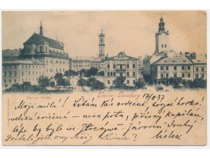 Ukrajina, Lwów, Lemberg, Plac sw. Ducha, cca 1897