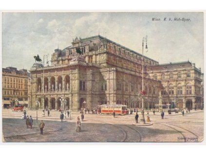 Rakousko, Vídeň, Wien, K. k. Hof Oper, cca 1912