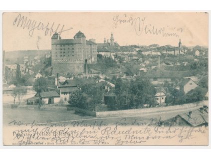 36 - Mladá Boleslav, celkový pohled na město, Nakl. P. Nešněra, cca 1901
