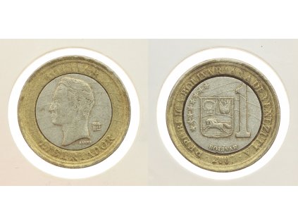 Venezuela, mince 1 Bolívar, 2007, stav 1/1...viz autentické foto