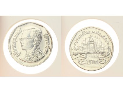 Thajsko, mince 5 Baht, 2006, stav 1/1...viz autentické foto