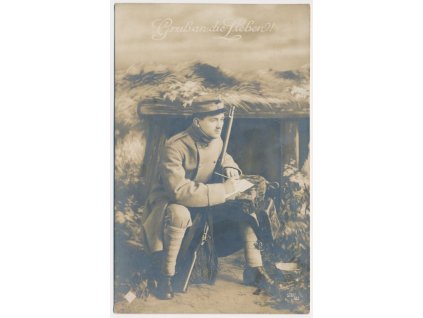 Vojenská, "pozdravy milované", cca 1917