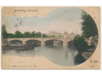 49 - Praha, Nový most císaře Františka, cca 1901