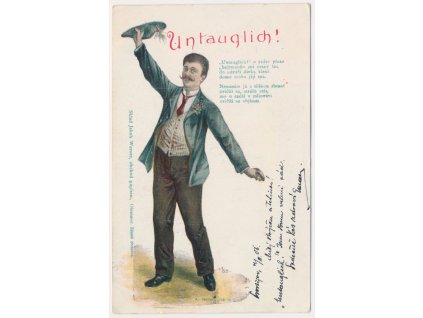 Vojenská, Untauglich - Odveden, ca 1900