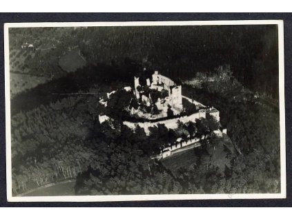 03 - Blansko, hrad Boskovice, pohledy z letadla, nakl. Klub čsl. turistů, cca 1922