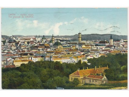 Ukrajina, Lwów (Lvov), Ogólny viedok, celkový pohled, cca 1911