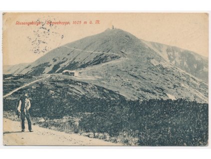 66 - Trutnovsko, Riesengebirge, oživená partie pod Sněžkou, cca 1920