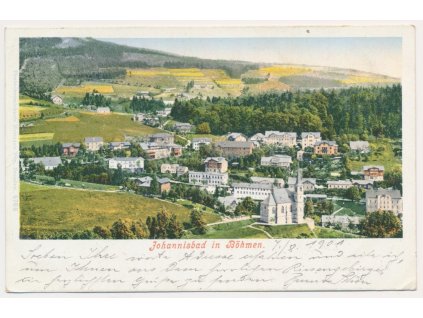 66 - Trutnovsko, Janské Lázně (Johannisbad), celkový pohled, cca 1901