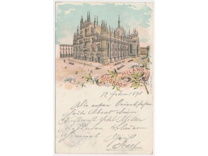 Itálie, Milano (Milán), Duomo di Milano, Katedrála Narození Panny Marie, cca 1898