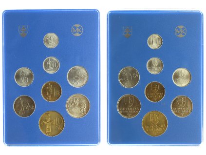 Slovensko, sada oběžných mincí, 1994, stav 1/1...viz autentické foto