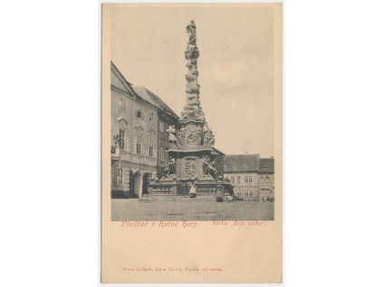 31 - Kutná Hora, socha "Boží muka", cca 1906