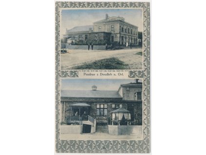57 - Rychnovsko, Doudleby nad Orlicí, 2 záběr, oživené partie, cca 1925
