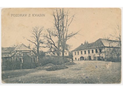 57 - Rychnovsko, Kvasiny, partie z obce, cca 1940
