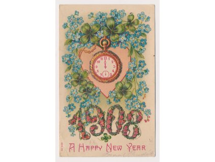 Novoroční přání, A Happy New Year 1908
