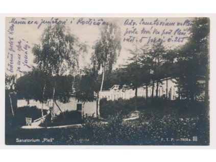 54 - Příbramsko, Nová Ves pod Pleší, Sanatorium "Pleš", cca 1928