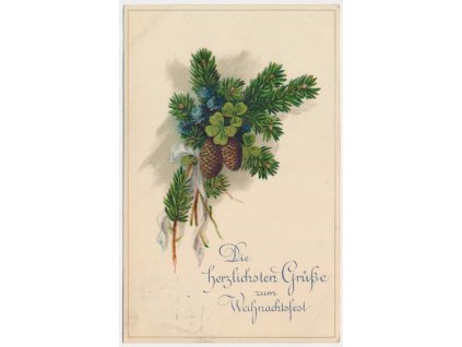 Vánoční přání, Die Herzlichsten Grüsse zum  Weihnachtsfest, cca 1917
