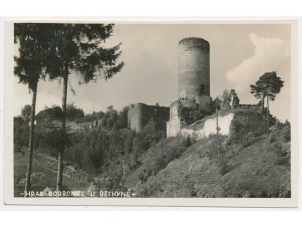 64 - Táborsko, Hrad Dobronice u Bechyně, cca 1940