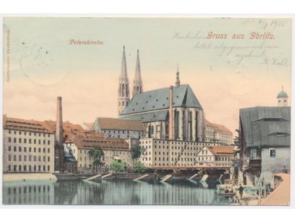 Německo, Görlitz (Zhořelec), Peterskirche, cca 1900