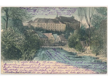 57 - Rychnov nad Kněžnou, partie na Kněžně, cca 1904