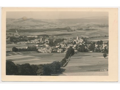 70 - Orlickoústecko, Králíky (Grulich), celkový pohled, cca 1945