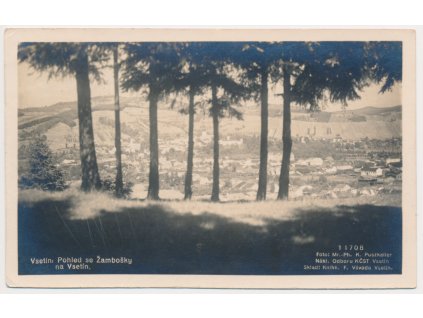 71 - Vsetín, pohled na město ze Žambošky, cca 1927
