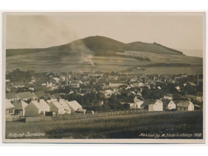15 - Domažlicko, Kdyně, Šumava, celkový pohled, cca 1928