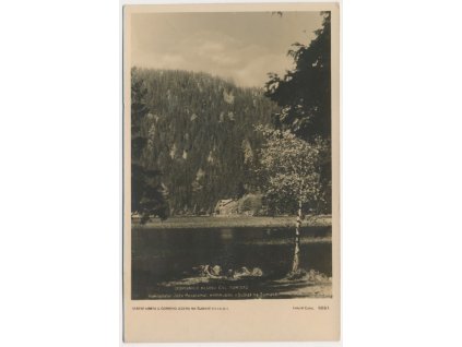 28 - Klatovsko, Černé jezero na Šumavě, státní chata, cca 1926