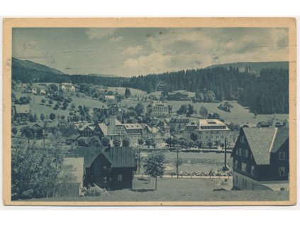 66 - Trutnovsko, Špindlerův Mlýn, Lichtbild von Karl Streer, celkový pohled, 1931