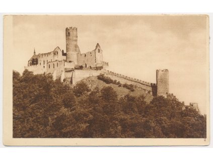 11 - Českolipsko, hrad Bezděz, celkový pohled, cca 1927