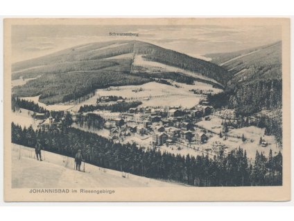 66 - Trutnovsko, Janské Lázně (Johannisbad), oživený celkový pohled, cca 1923