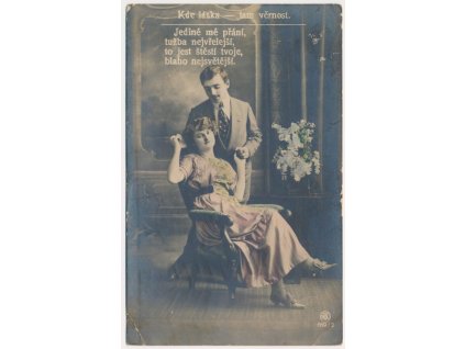 Milostná pohlednice, Kde láska - tam věrnost, cca 1918