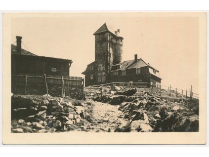 32 - Liberecko, Hotel Ještěd, cca 1946