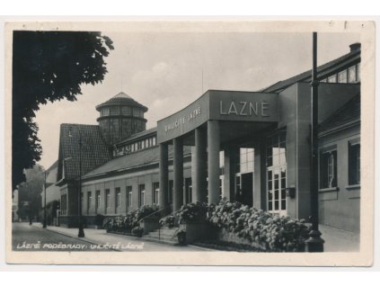 40 - Nymbursko, Poděbrady, Uhličité lázně, cca 1950