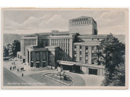 65 - Teplice (Bad Teplitz-Schönau), Stadttheater, cca 1945