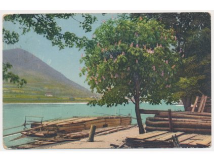 58 - Semilsko, Turnov, partie u řeky, cca 1915