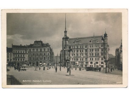 04 - Brno, oživené Náměstí Svobody, cca 1929