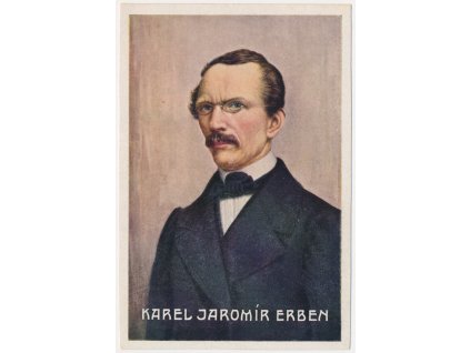 Erben Karel Jaromír (1811-1870), básník, Portrétová pohlednice, cca 1935