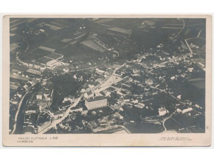 57 - Rychnovsko, Vamberk, pohled z letadla č. 348, cca 1923