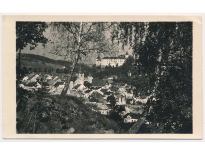 48 - Prachaticko, Vimperk, celkový pohled, cca 1948