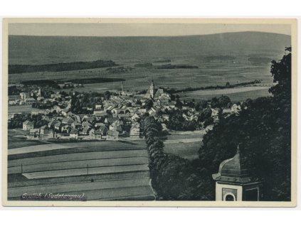 70 - Orlickoústecko, Králíky (Grulich), celkový pohled, cca 1920
