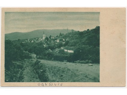 Slovensko, Obyšovce, celkový pohled, cca 1925
