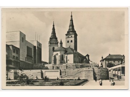 Slovensko, Žilina, Reprez. dom a farský kostol, cca 1953