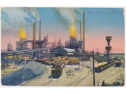 43 - Ostrava, Moravská Ostrava, Žofinská huť, (Sophienhütte), cca 1916