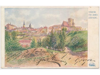 64 - Tábor, pohled na město od jihozápadu, cca 1902