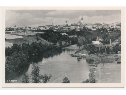64 - Tábor, celkový pohled na město, foto J. Švec, cca 1940