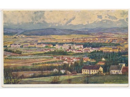 53 - Přerovsko, Hranice na Moravě, celkový pohled, vojenská akademie, cca 1918